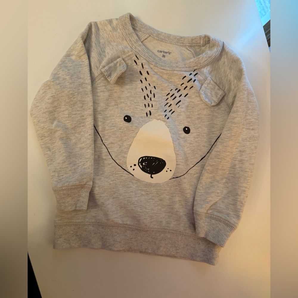 Carter's Gray Bear Graphic Sweatshirt